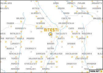 map of Niţeşti