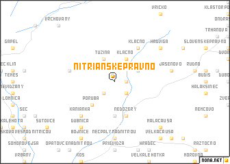 map of Nitrianske Pravno