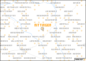 map of Nittingen