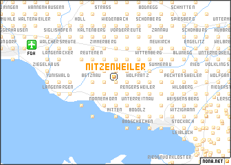 map of Nitzenweiler