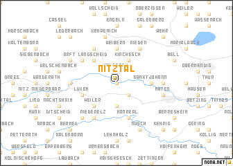 map of Nitztal