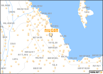 map of Niugan