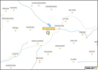 map of Niugou