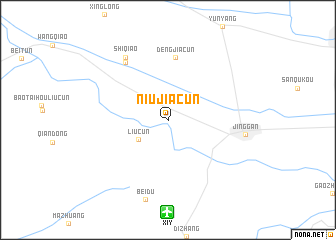 map of Niujiacun