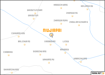 map of Niujiapai