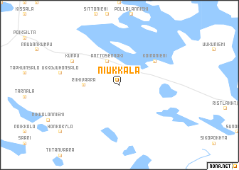 map of Niukkala