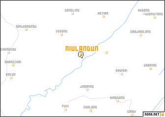 map of Niulandun