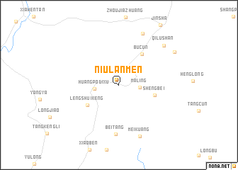 map of Niulanmen