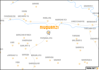 map of Niuquanzi