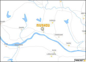 map of Niushou