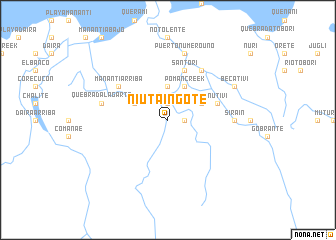 map of Ñiutaingote