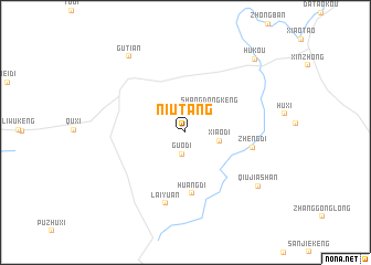 map of Niutang