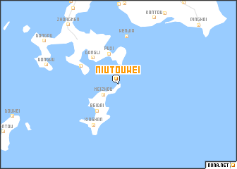 map of Niutouwei