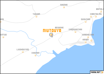 map of Niutouya