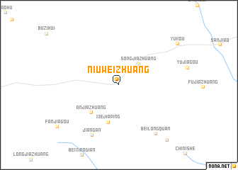 map of Niuweizhuang
