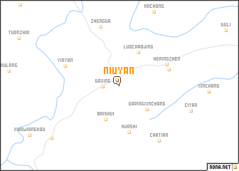 map of Niuyan