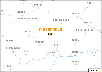 map of Niuzhancun