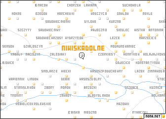 map of Niwiska Dolne