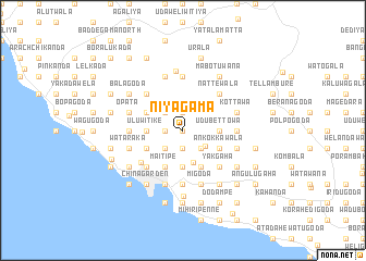 map of Niyagama