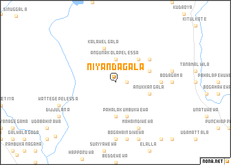 map of Niyandagala