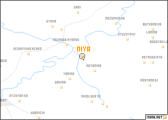 map of Niya