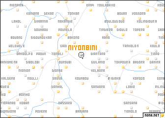 map of Niyonbini