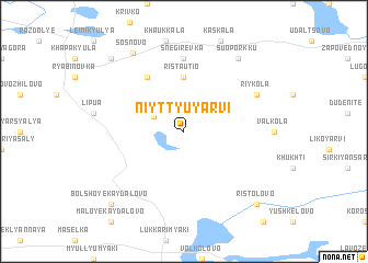 map of Niyttyuyarvi