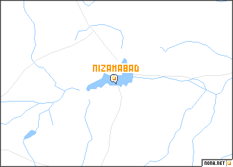 map of Nizāmābād