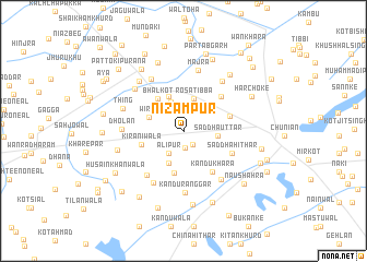 map of Nizāmpur