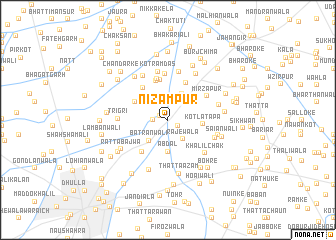 map of Nizāmpur