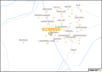 map of Nizāmpur