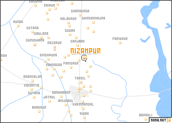 map of Nizāmpur