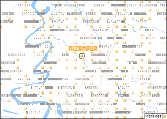 map of Nizāmpur