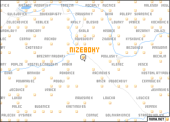 map of Nížebohy