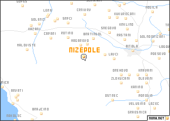 map of Nižepole