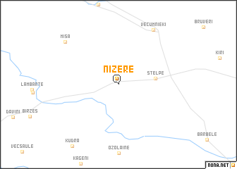 map of Nīzere