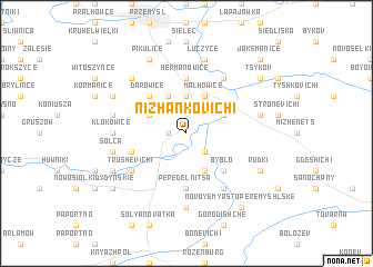 map of Nizhankovichi