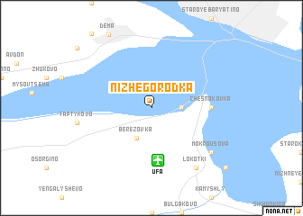 map of Nizhegorodka