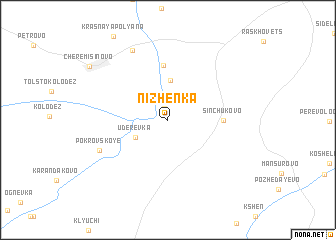 map of Nizhenka