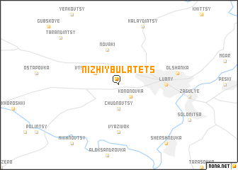 map of Nizhiy Bulatets