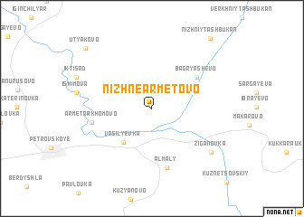 map of Nizhnearmetovo