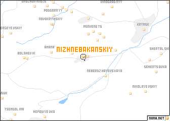 map of Nizhnebakanskiy