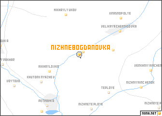 map of Nizhne-Bogdanovka