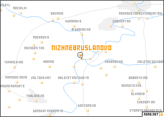 map of Nizhne-Bruslanovo