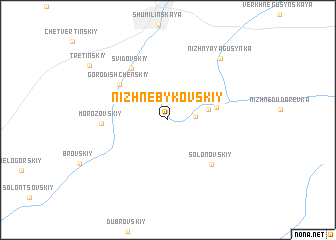 map of Nizhne-Bykovskiy