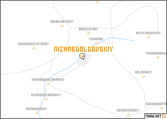 map of Nizhnedolgovskiy