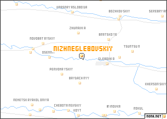 map of Nizhne-Glebovskiy