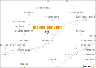 map of Nizhneibrayevo