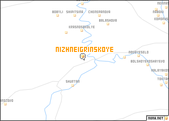 map of Nizhneigrinskoye