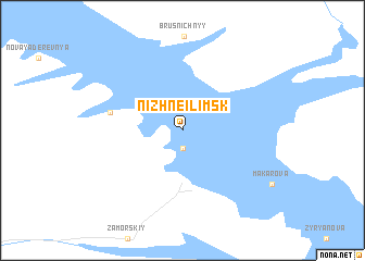 map of Nizhneilimsk